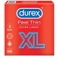 Velké kondomy Feel Thin XL- Durex (3 ks)